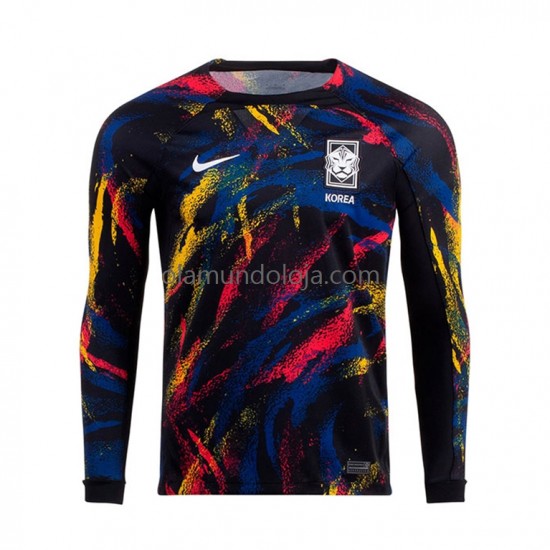 Camisola Coreia do Sul Homem Equipamento Segundo Copa do Mundo 2022 Manga Comprida